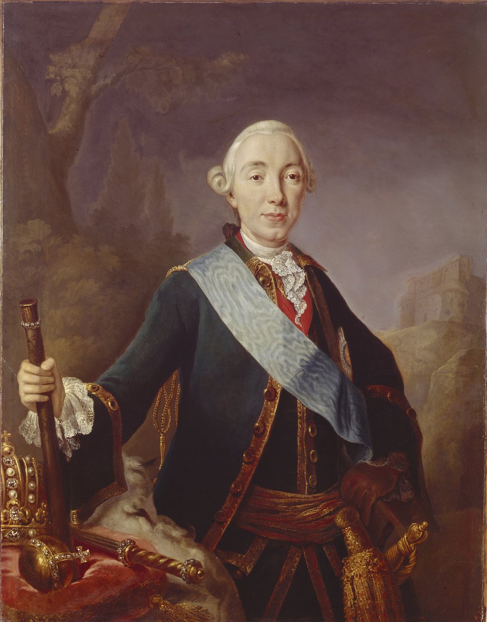 Ritratto dello Zar Pietro III di Russia 1728-1762, 1761 da Lucas Conrad Pfandzelt