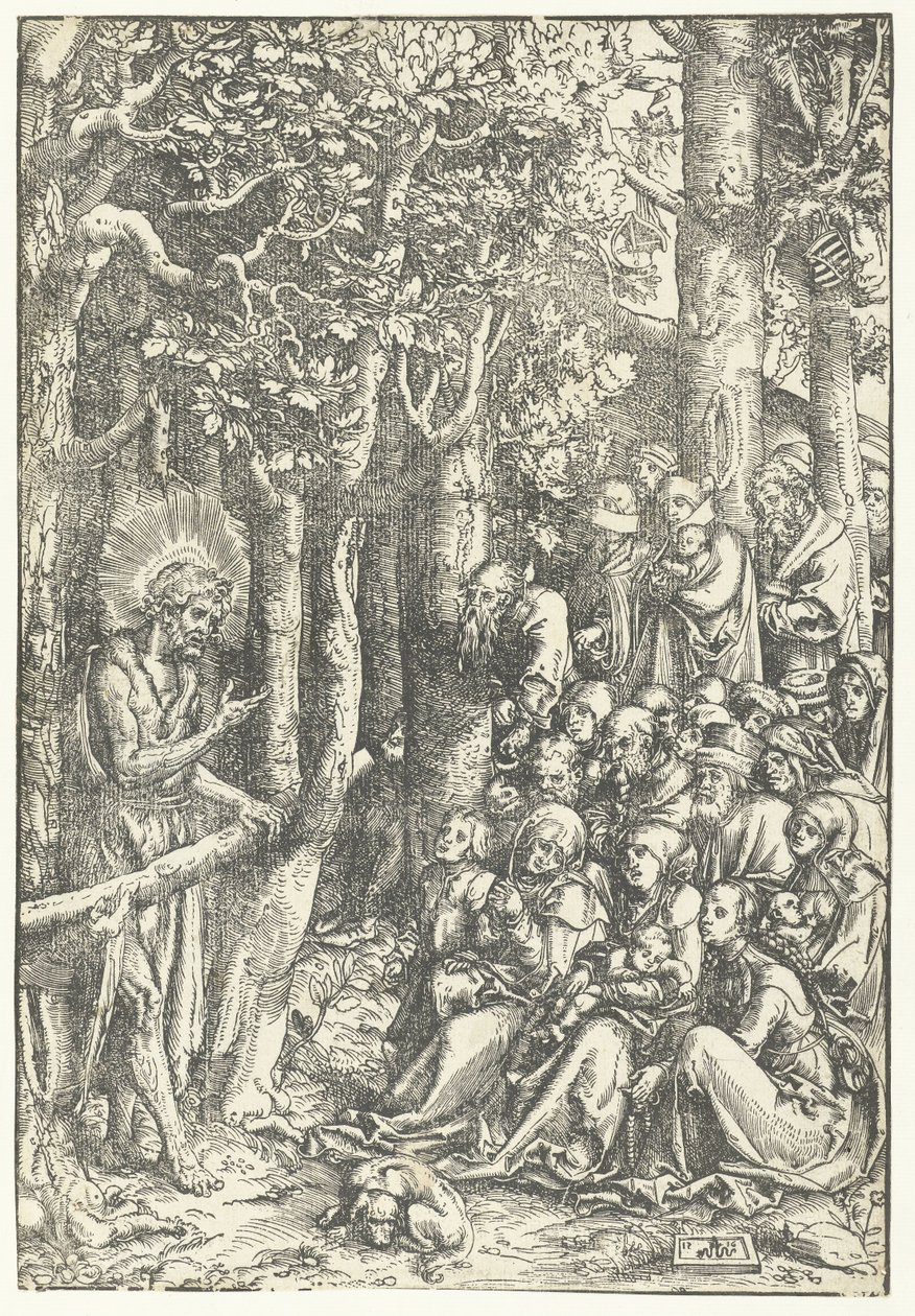 Giovanni Battista predica alla gente da Lucas Cranach