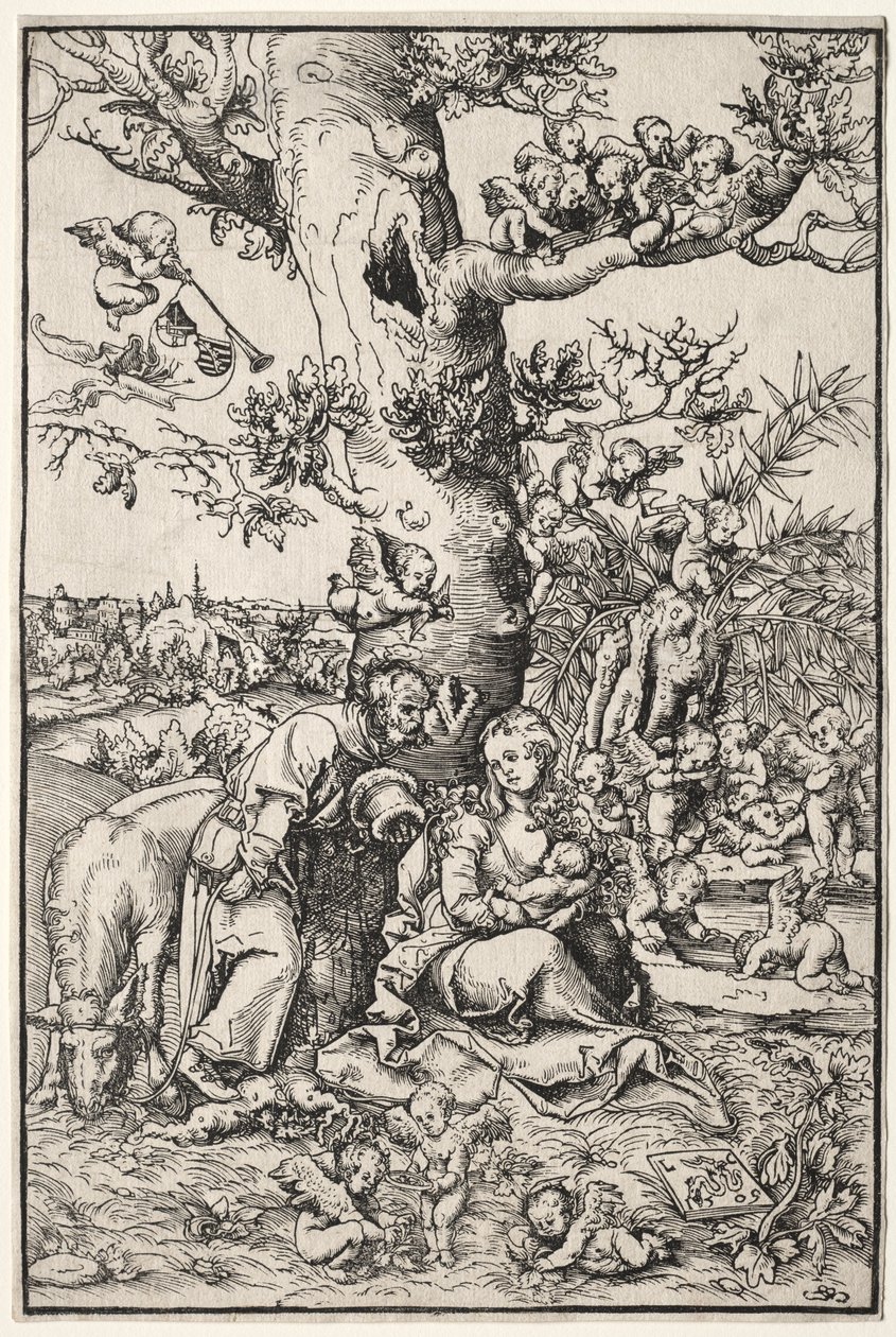 Riposo durante la fuga in Egitto da Lucas Cranach