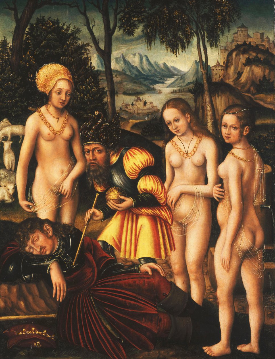 Il giudizio di Paride, c.1507 da Lucas Cranach