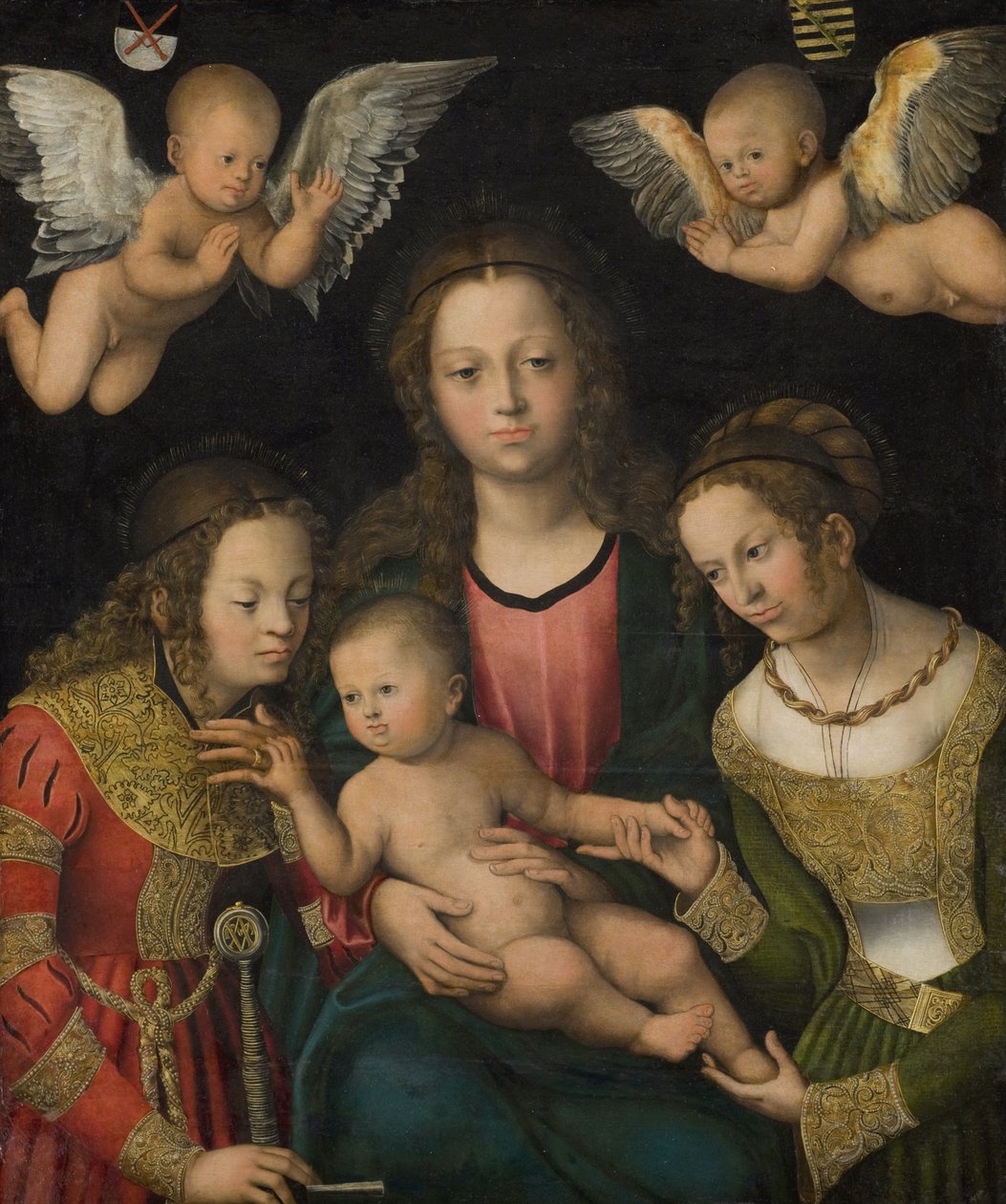Vergine e Bambino con le sante Caterina e Barbara da Lucas Cranach d.Æ.