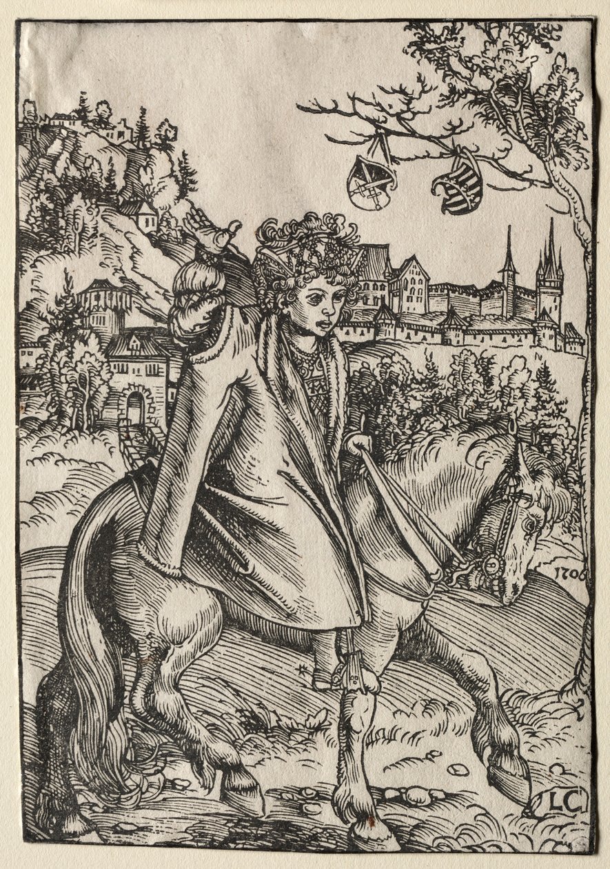 Un ragazzo a cavallo, 1506 da Lucas Cranach the Elder