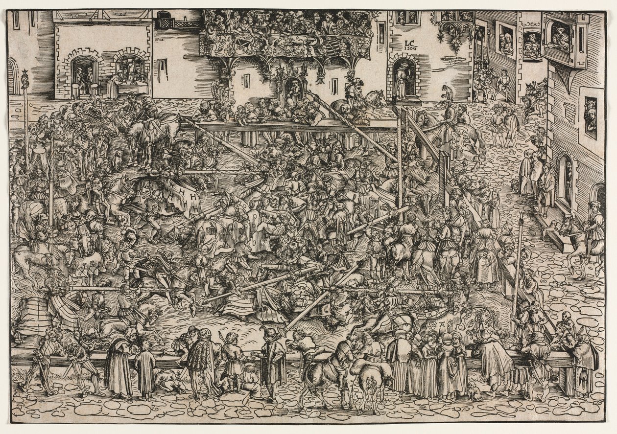 Un torneo, 1506 da Lucas Cranach the Elder