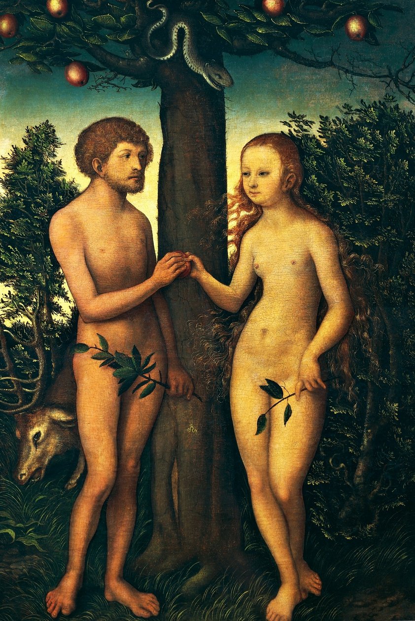 Adamo ed Eva da Lucas Cranach the Elder