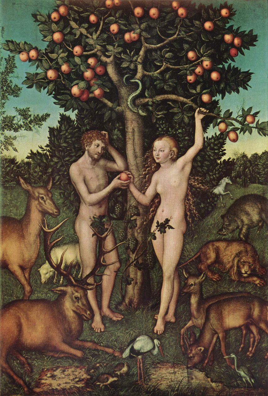 Adamo ed Eva da Lucas Cranach the Elder