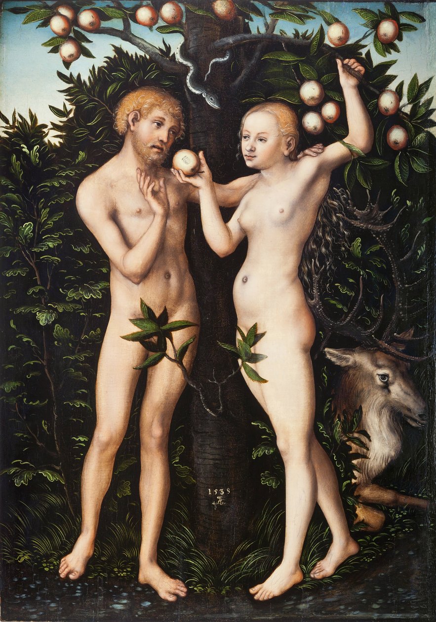 Adamo ed Eva da Lucas Cranach the Elder