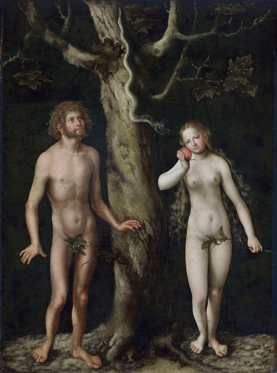 Adamo ed Eva da Lucas Cranach the Elder