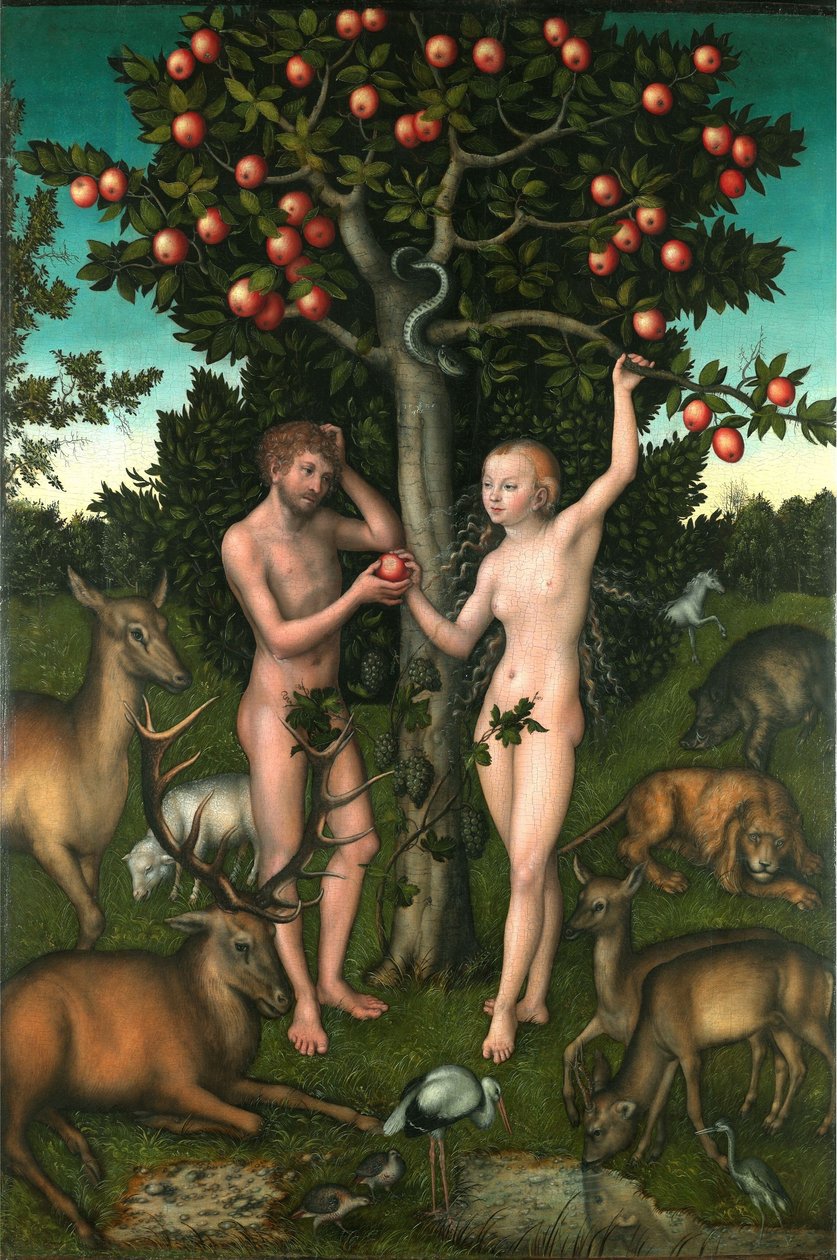 Adamo ed Eva da Lucas Cranach the Elder