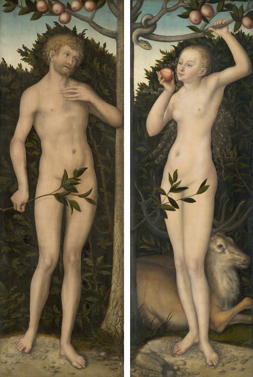 Adamo ed Eva da Lucas Cranach the Elder