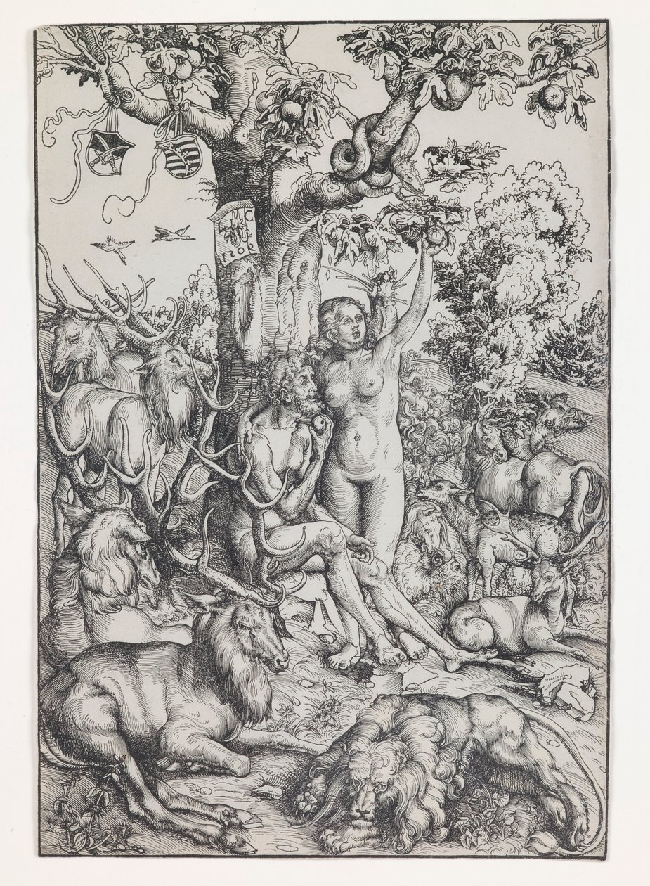 Adamo ed Eva in Paradiso da Lucas Cranach the Elder