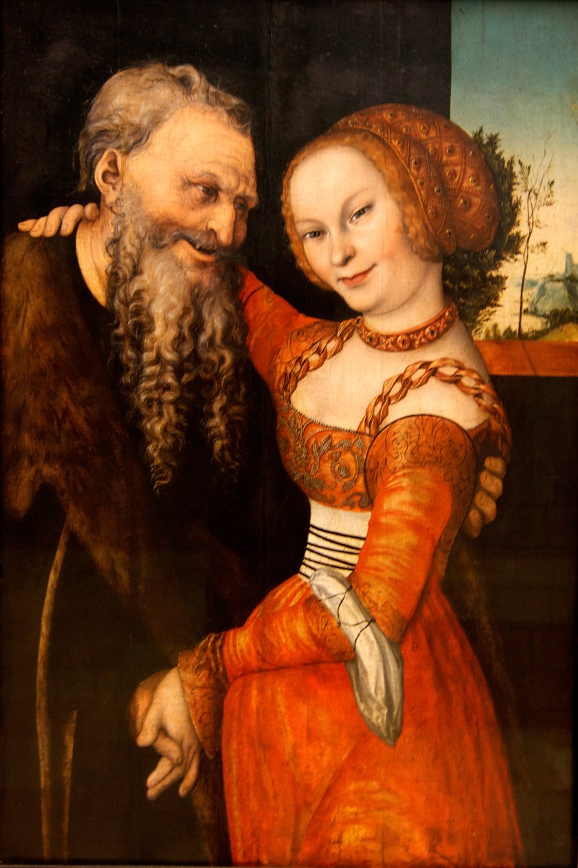 Una coppia male assortita da Lucas Cranach the Elder