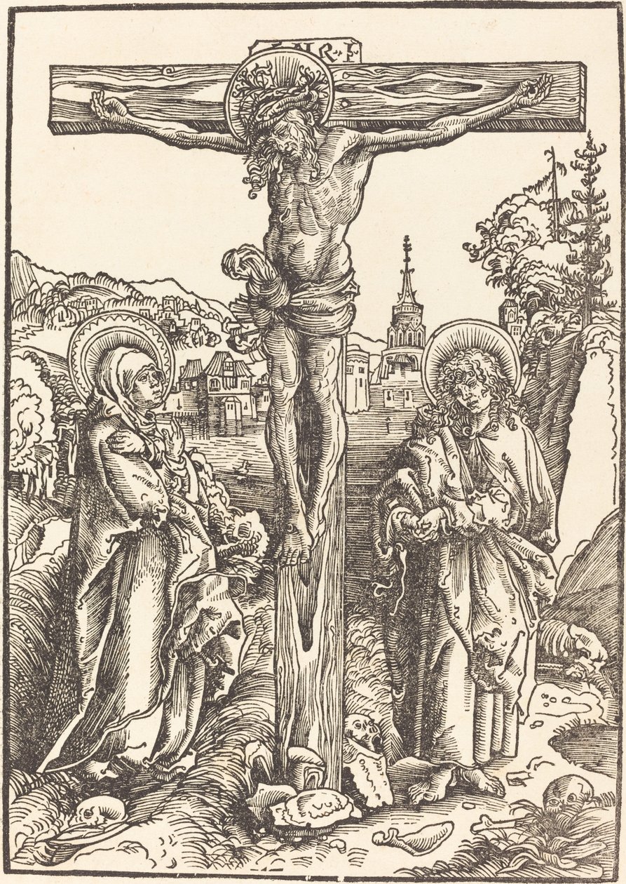 Cristo sulla croce tra la Vergine e San Giovanni da Lucas Cranach the Elder