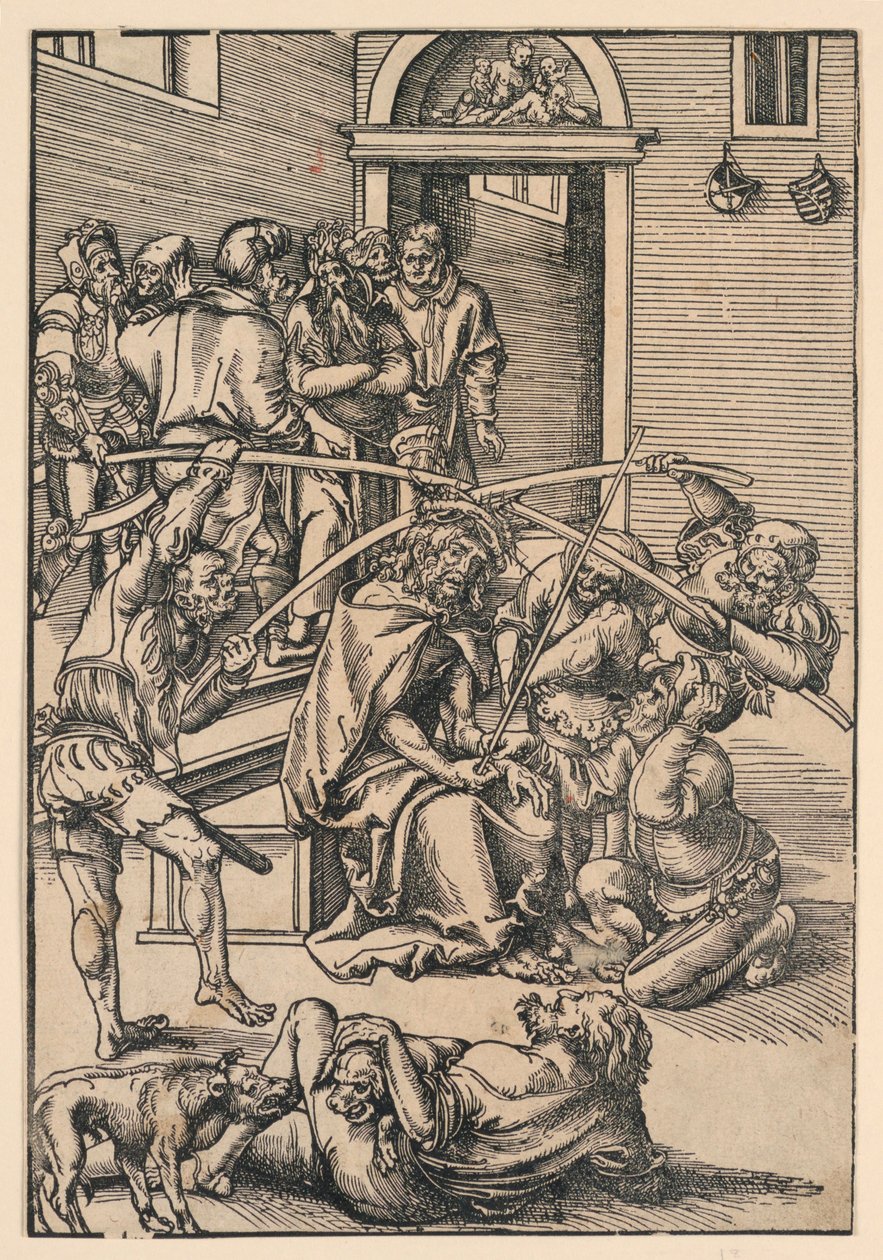 Incoronazione di spine, illustrazione da "La Passione" da Lucas Cranach the Elder