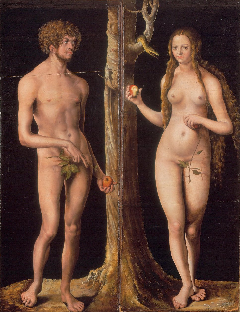 Tedesco: Adam und Eva Adamo ed Eva da Lucas Cranach the Elder