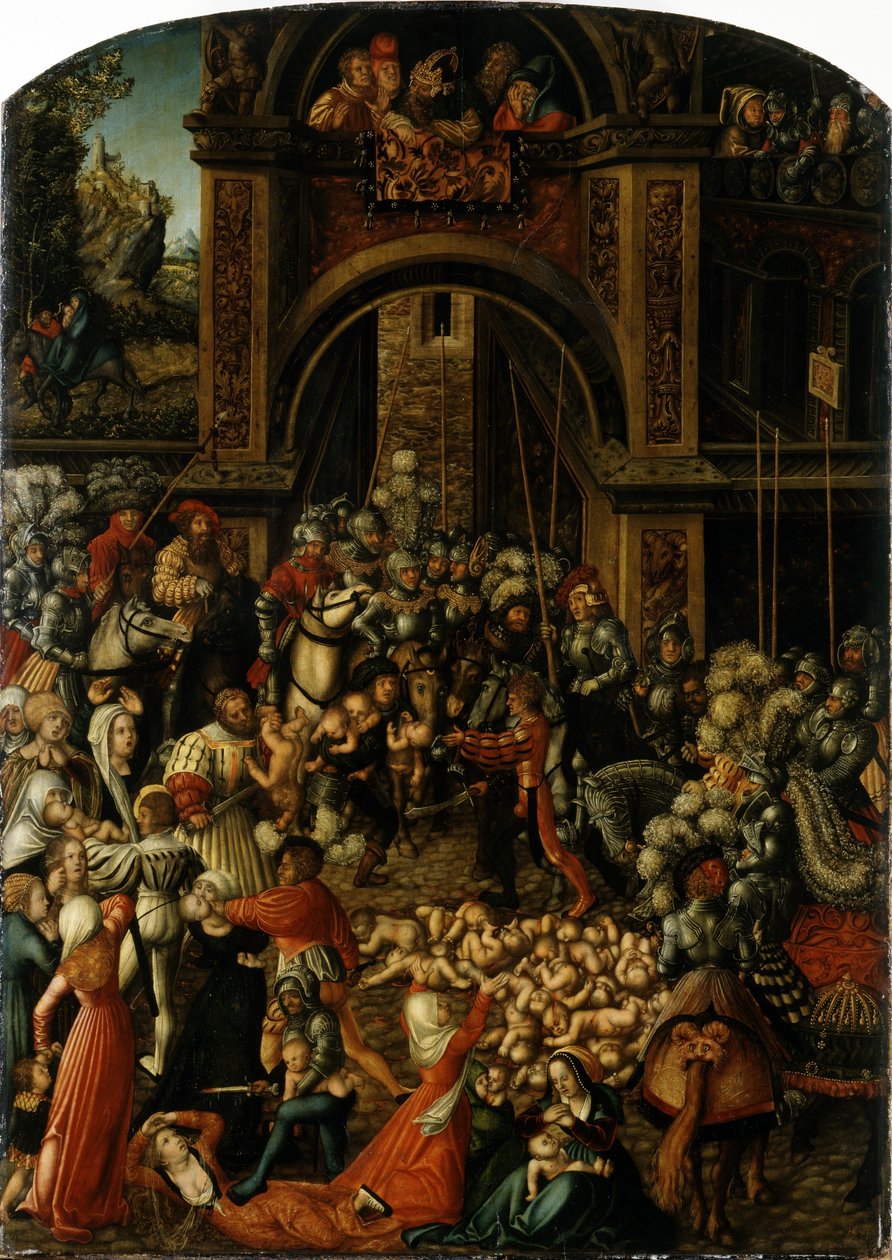 Tedesco: Bethlehemitischer Kindermort Il massacro degli innocenti da Lucas Cranach the Elder