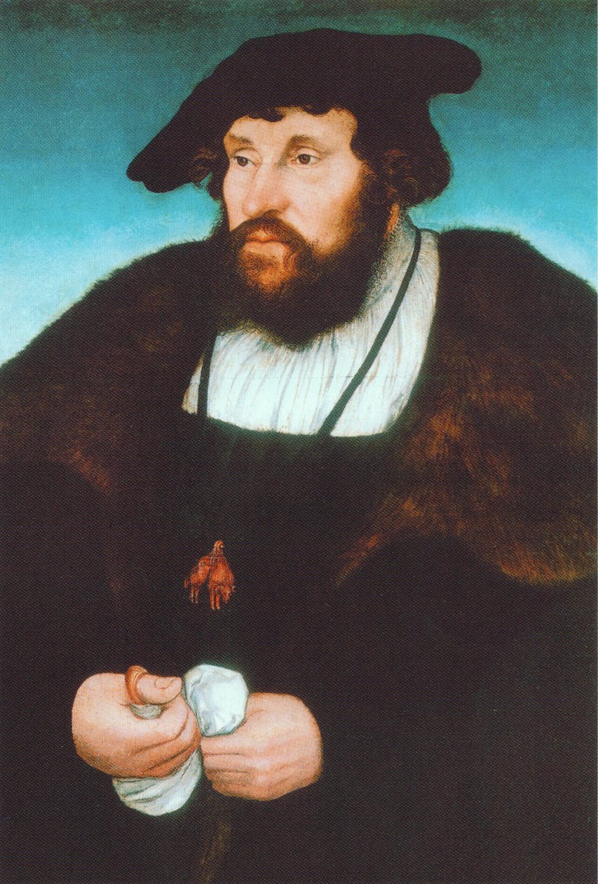 Tedesco: Bildnis Christians II., König von Dänemark Ritratto di Christian II., re di Danimarca da Lucas Cranach the Elder