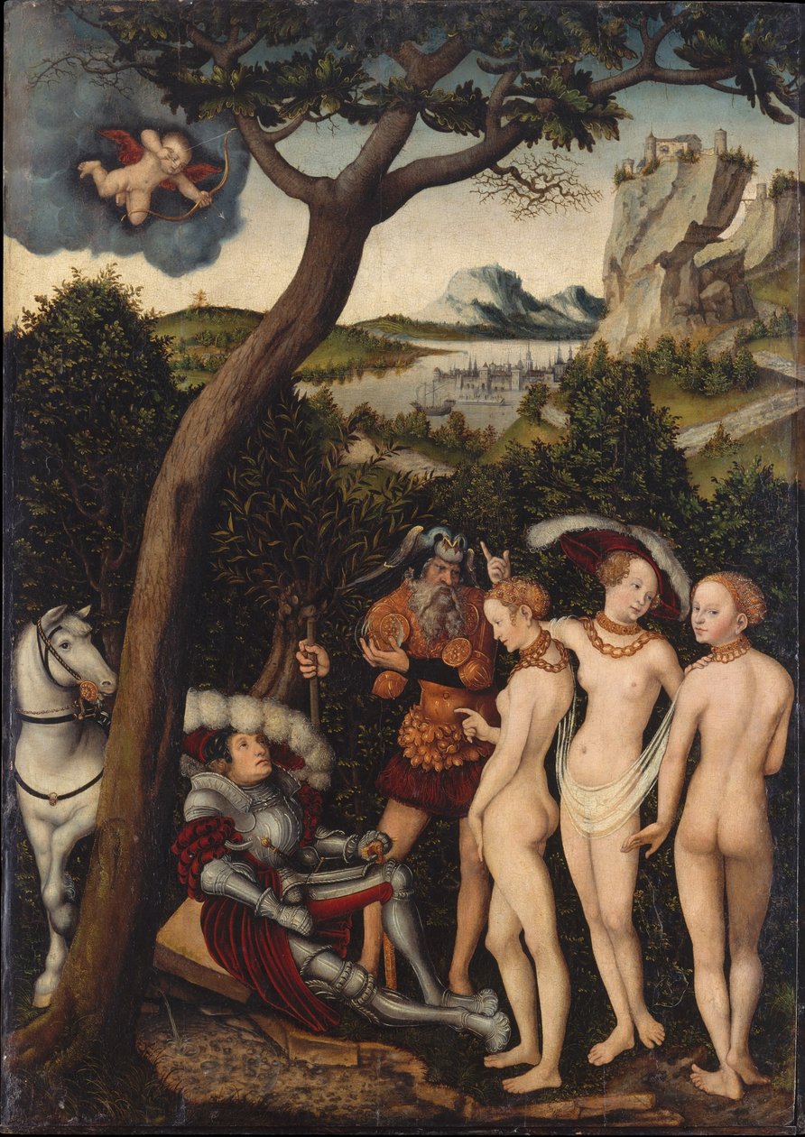Tedesco: Das Urteil des Paris Il giudizio di Parigi da Lucas Cranach the Elder