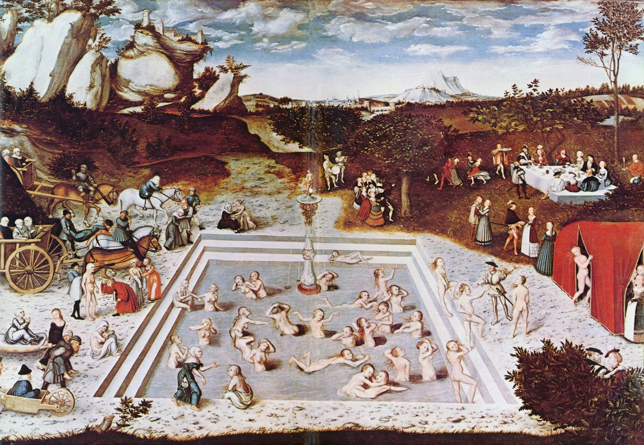Tedesco: Der Jungbrunnen La fonte della giovinezza da Lucas Cranach the Elder