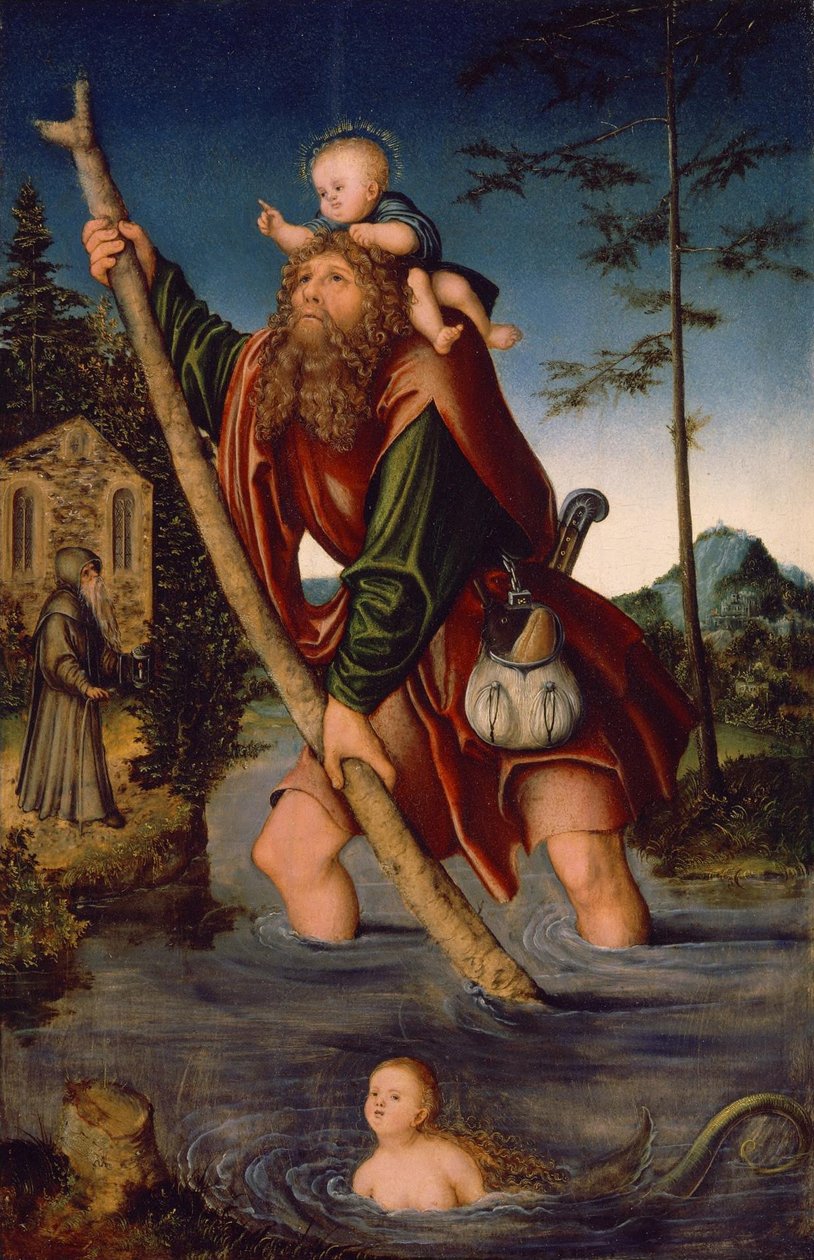 Tedesco: Der heilige Christophorus San Cristoforo da Lucas Cranach the Elder