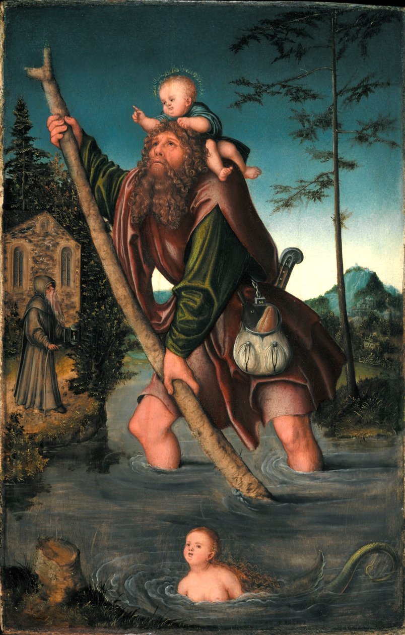 Tedesco: Der heilige Christophorus San Cristoforo da Lucas Cranach the Elder