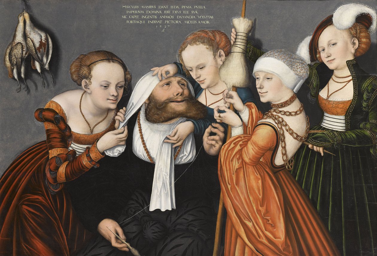 Tedesco: Herkules bei Omphale Ercole alla corte di Omphale da Lucas Cranach the Elder