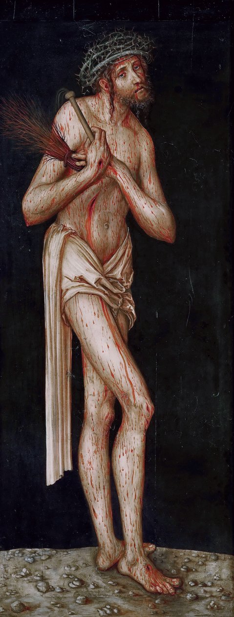 Tedesco: Sündenfall: Adamo Cristo sofferente da Lucas Cranach the Elder