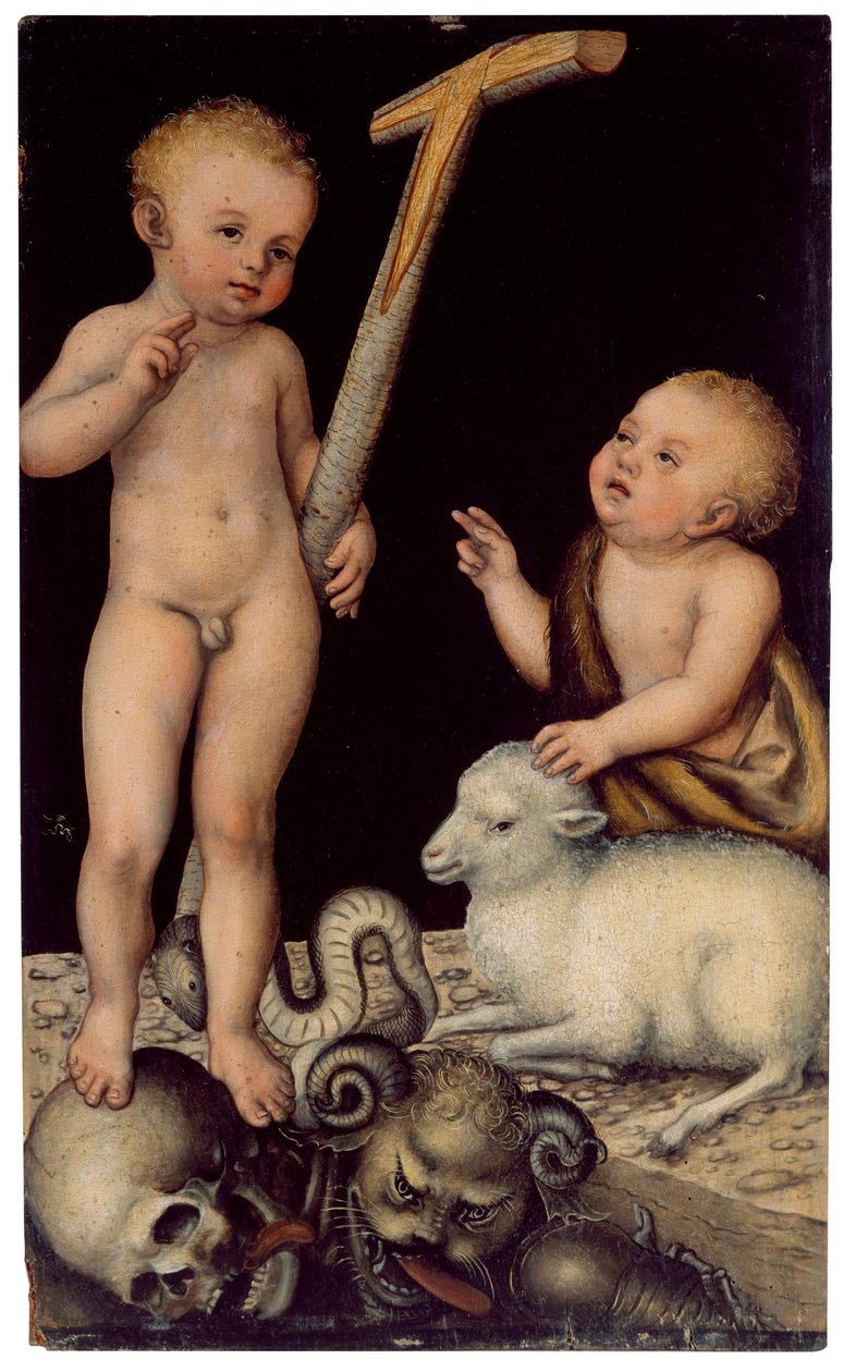 Gesù e San Giovanni come ragazzi da Lucas Cranach the Elder