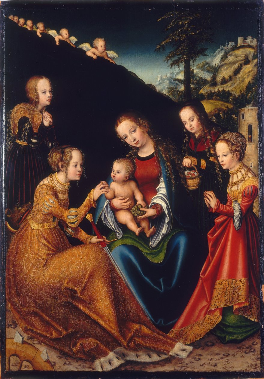 Matrimonio di Santa Caterina da Lucas Cranach the Elder