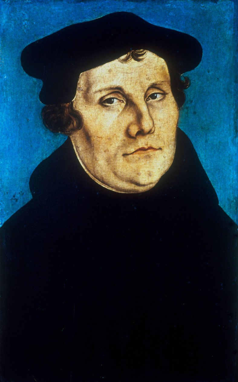 Martin Lutero, riformatore protestante tedesco da Lucas Cranach the Elder