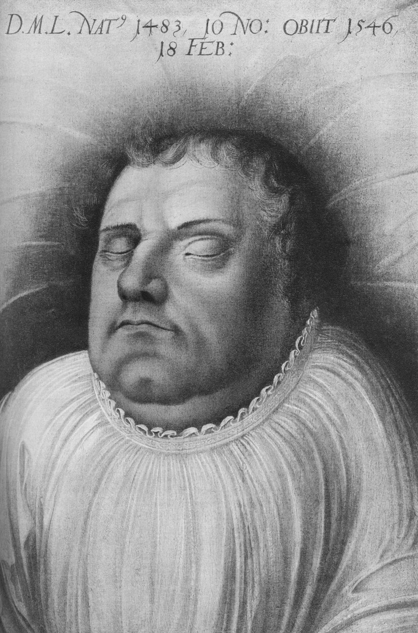 Martin Lutero, monaco tedesco, sacerdote, professore di teologia e figura fondamentale della Riforma protestante da Lucas Cranach the Elder
