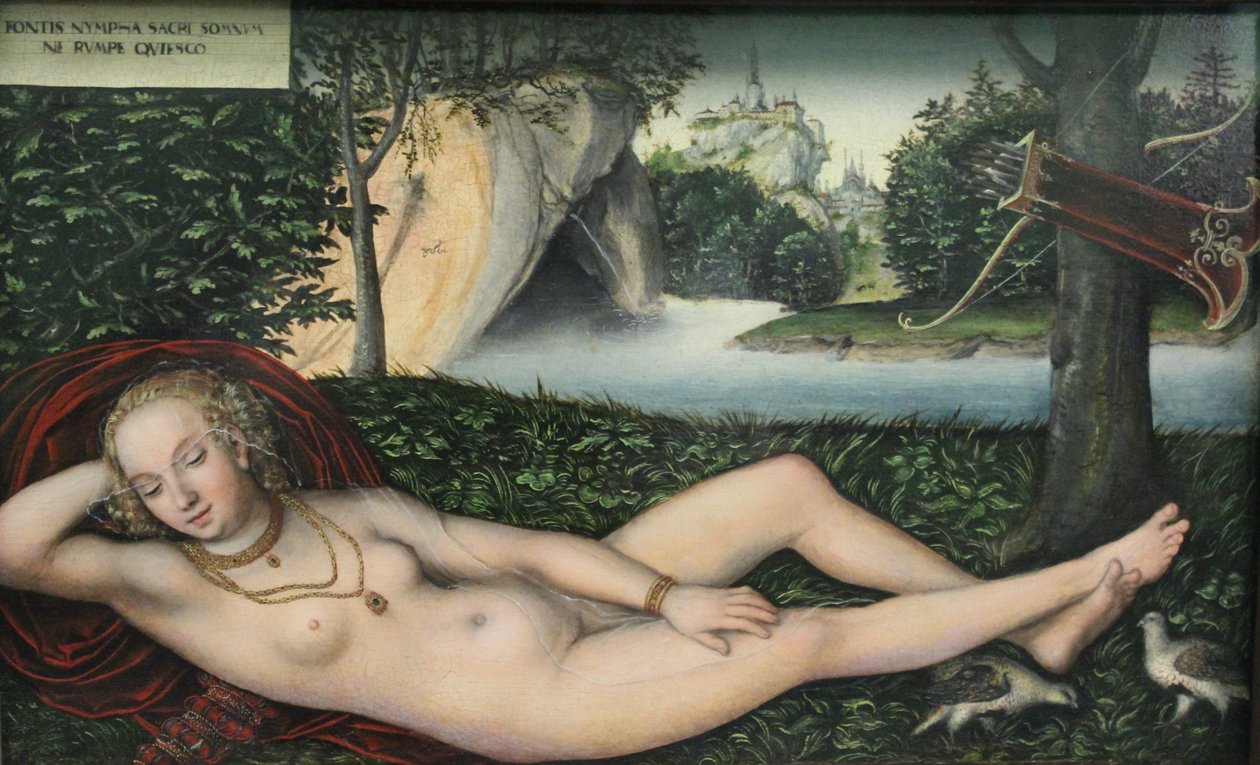 Ninfa alla fonte da Lucas Cranach the Elder