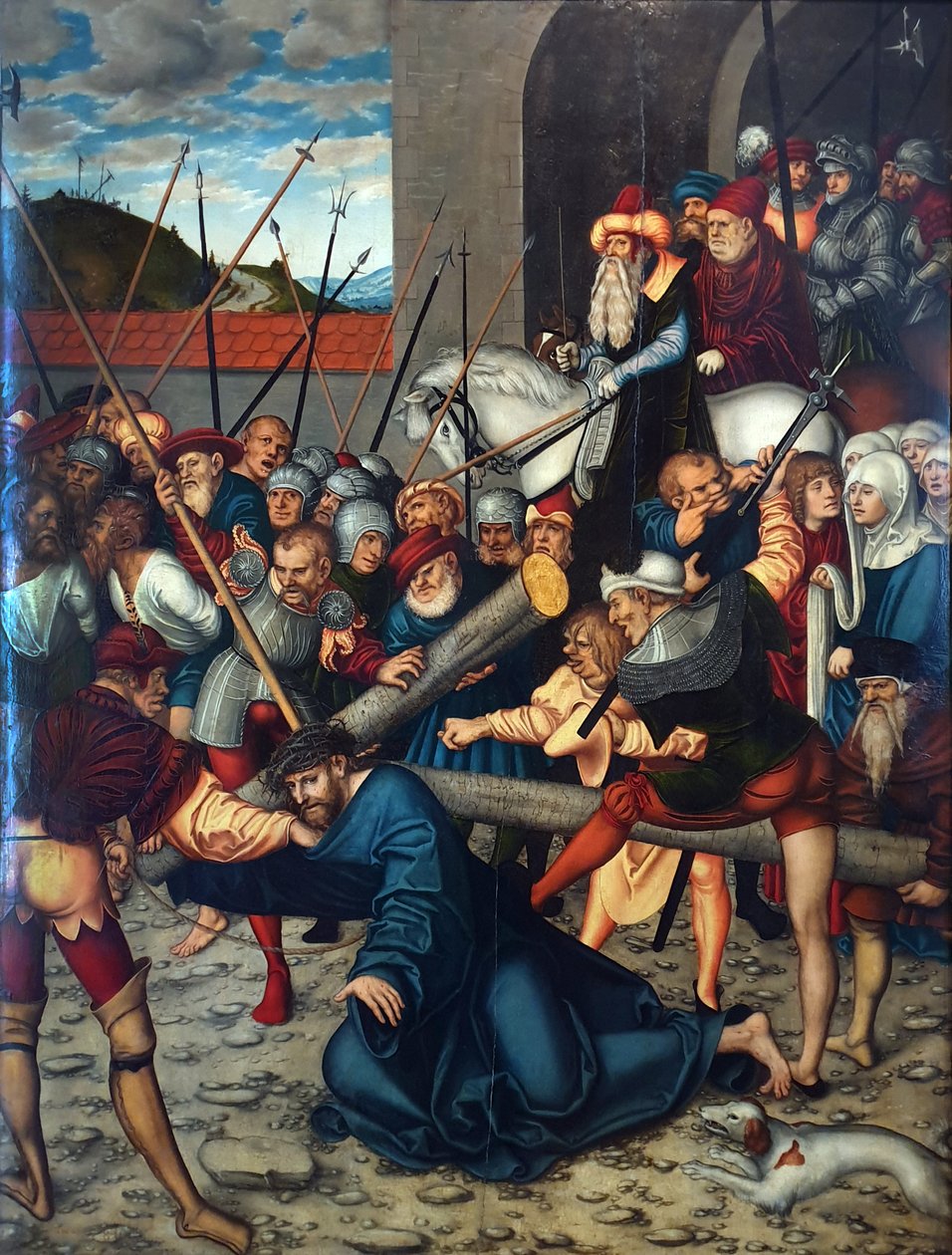 Ciclo della Passione - Cristo porta la croce da Lucas Cranach the Elder