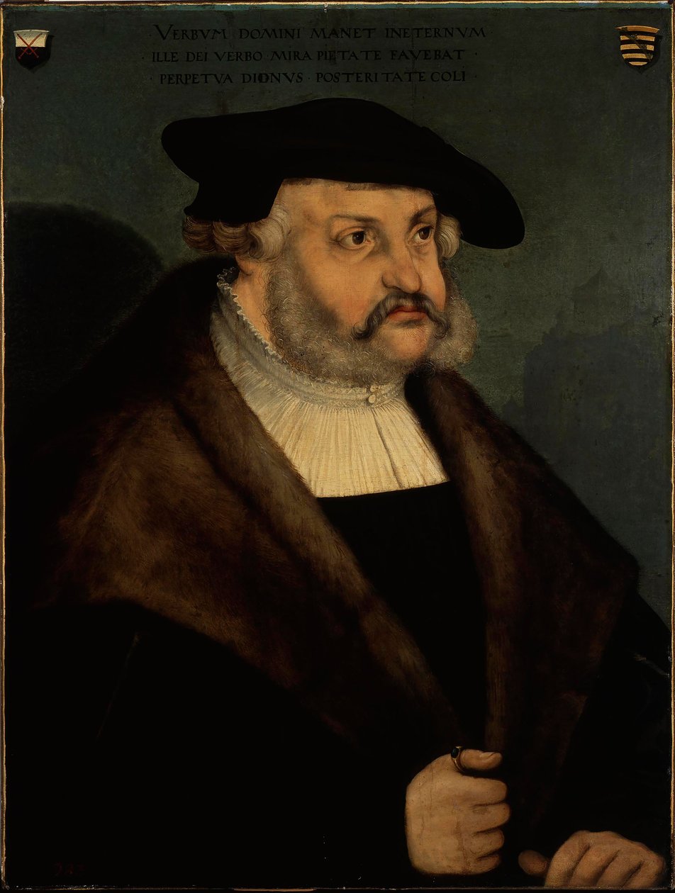 Ritratto di Federico III, Elettore di Sassonia 1463-1525 da Lucas Cranach the Elder