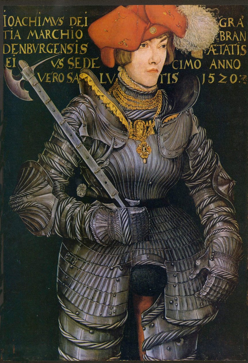 Ritratto di Gioacchino II di Brandeburgo come principe elettore da Lucas Cranach the Elder