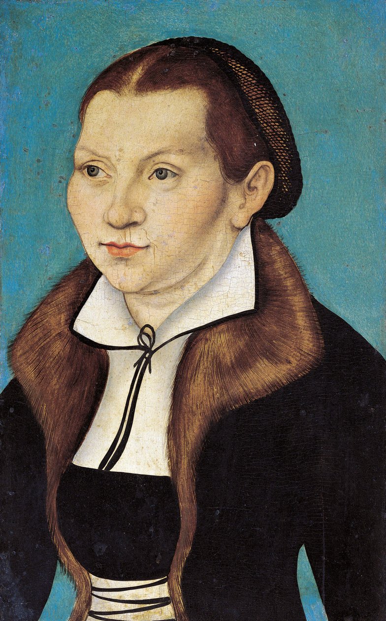 Ritratto di Katharina Luther, nata Katharina von Bora, 1529 da Lucas Cranach the Elder