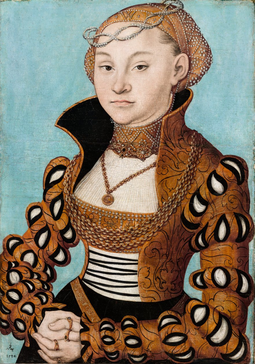 Ritratto della principessa Maria di Sassonia da Lucas Cranach the Elder