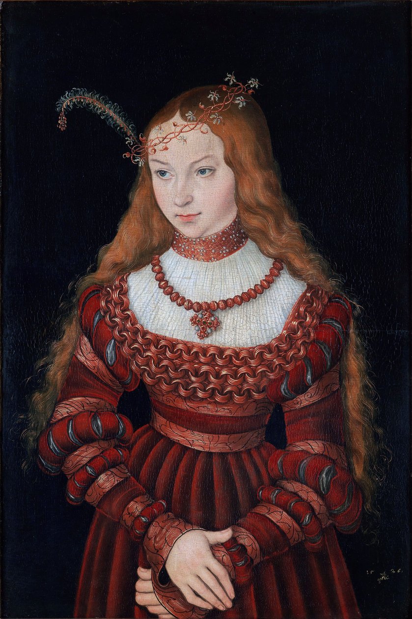 Ritratto della principessa Sibilla di Cleve da Lucas Cranach the Elder