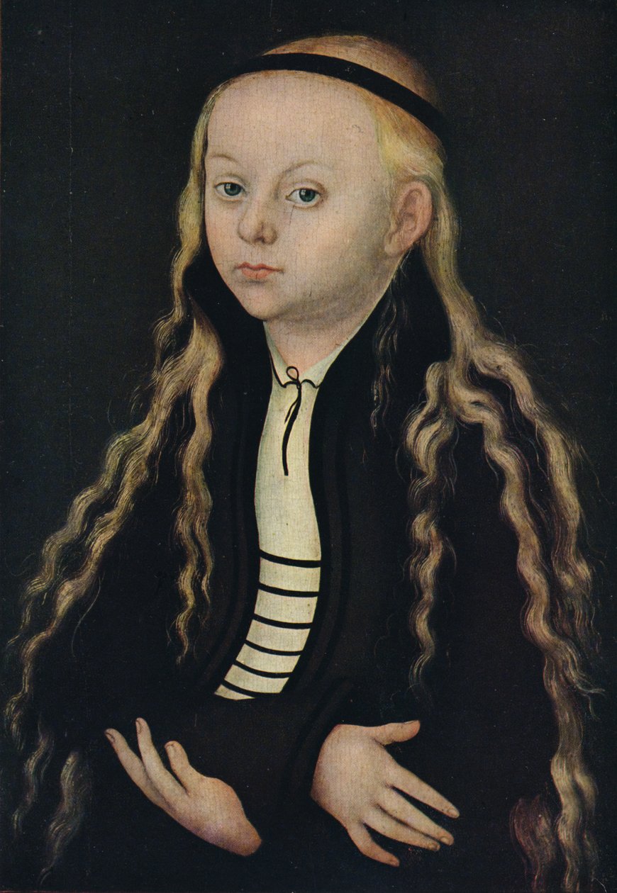 Ritratto di una giovane ragazza, XVI secolo, 1939 da Lucas Cranach the Elder