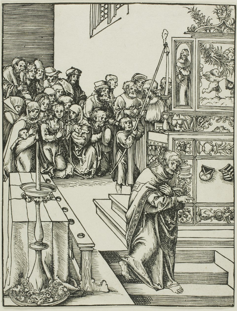 San Giovanni, da Il martirio degli apostoli da Lucas Cranach the Elder