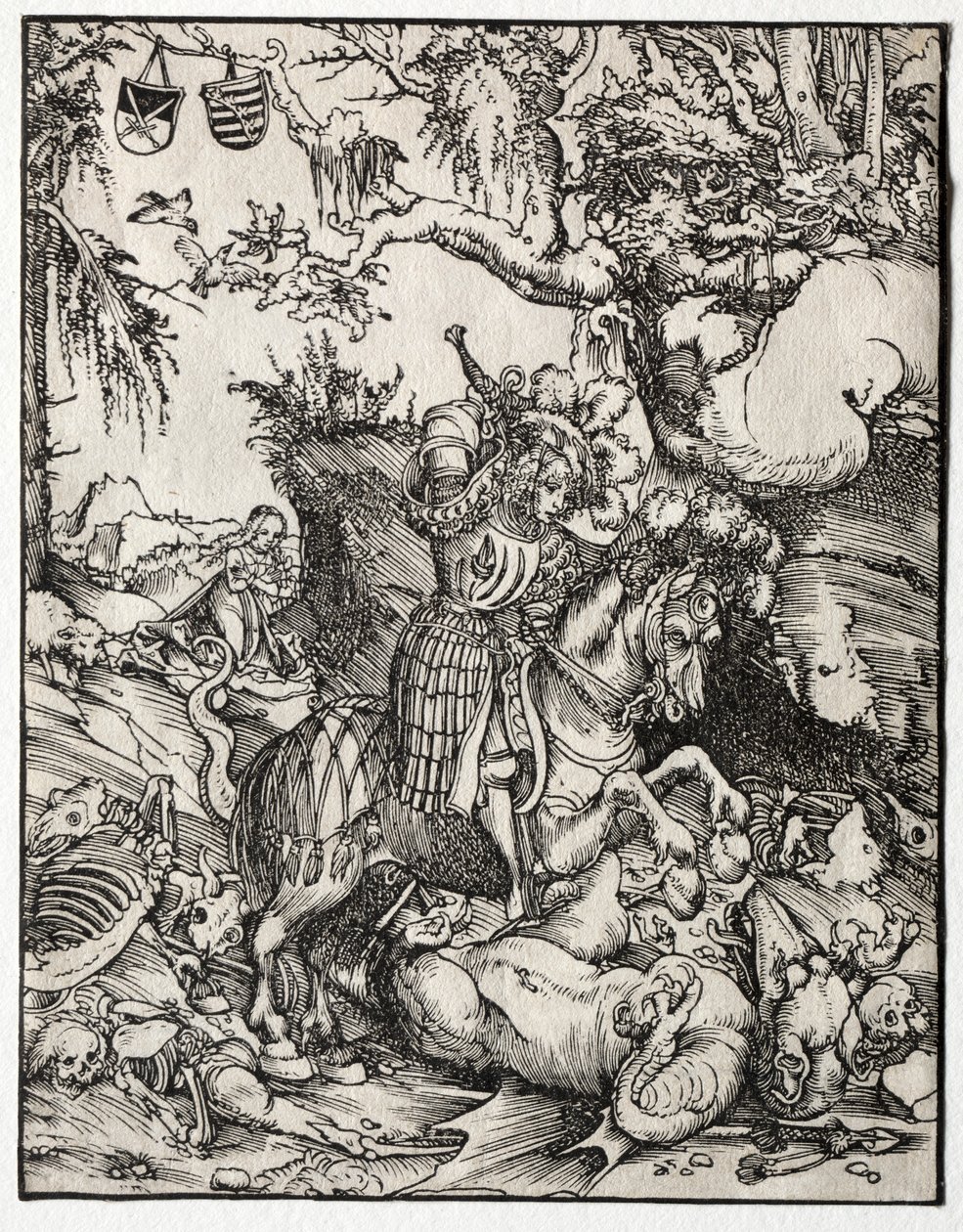 San Giorgio che uccide il drago, 1500 da Lucas Cranach the Elder