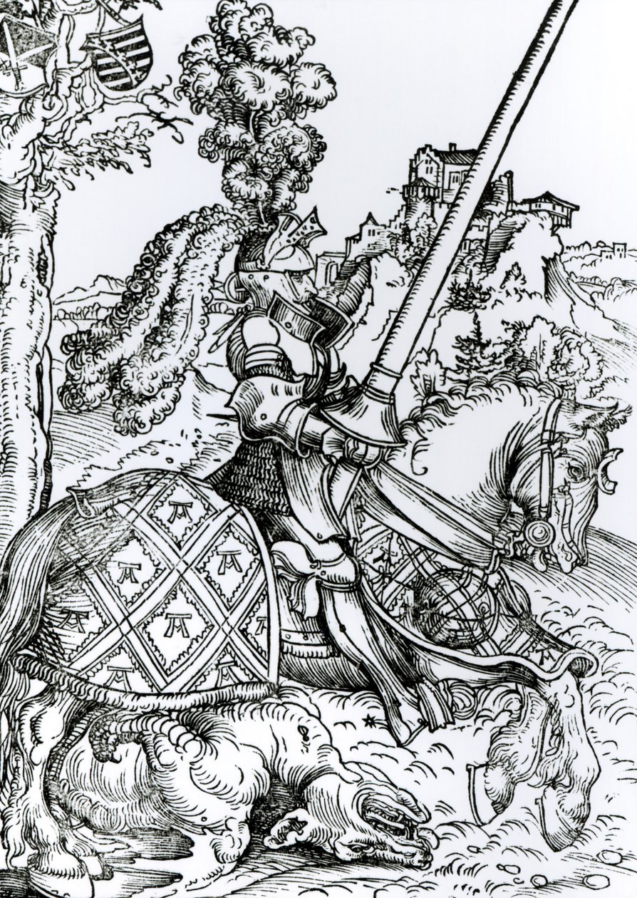San Giorgio a cavallo, 1507 da Lucas Cranach the Elder