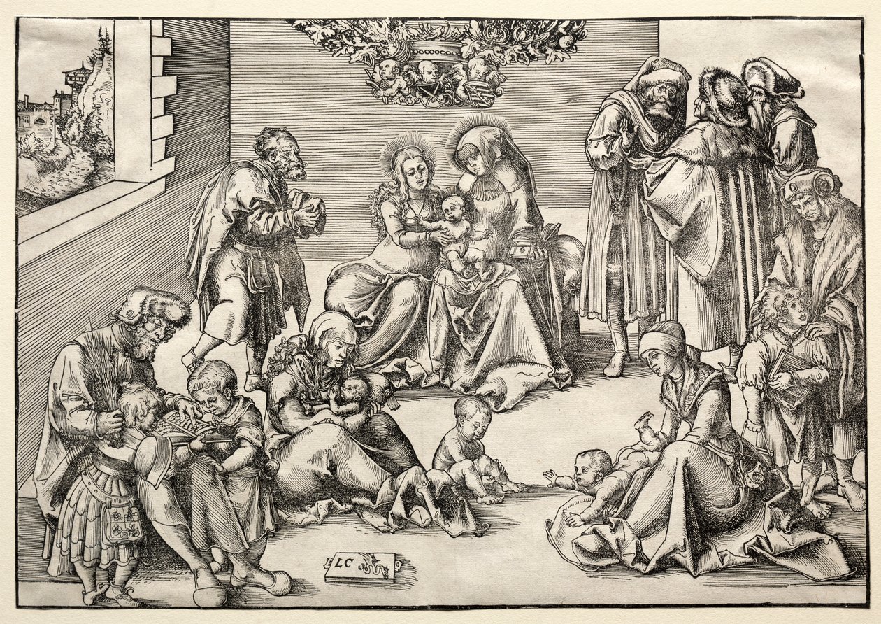 La Sacra Famiglia e i parenti da Lucas Cranach the Elder