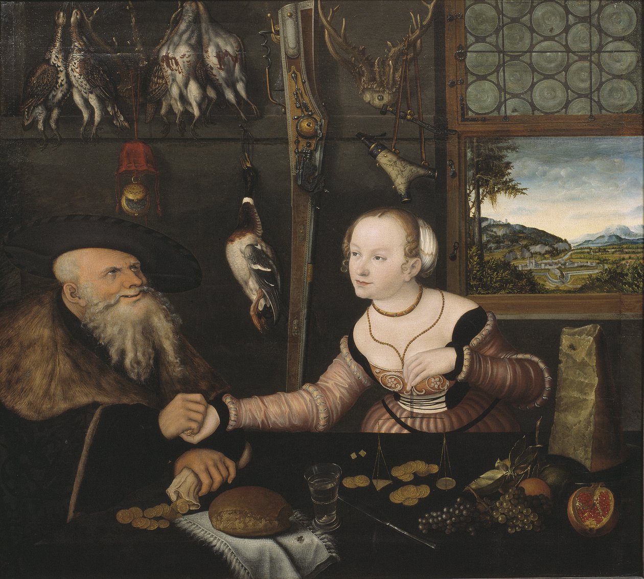 La coppia male assortita, 1532 da Lucas Cranach the Elder