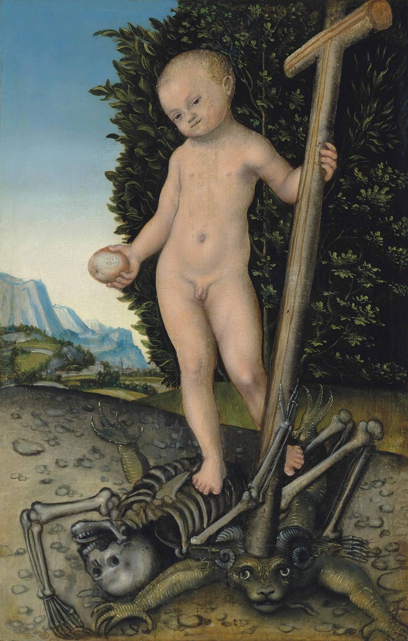 Il Cristo bambino come redentore da Lucas Cranach the Elder