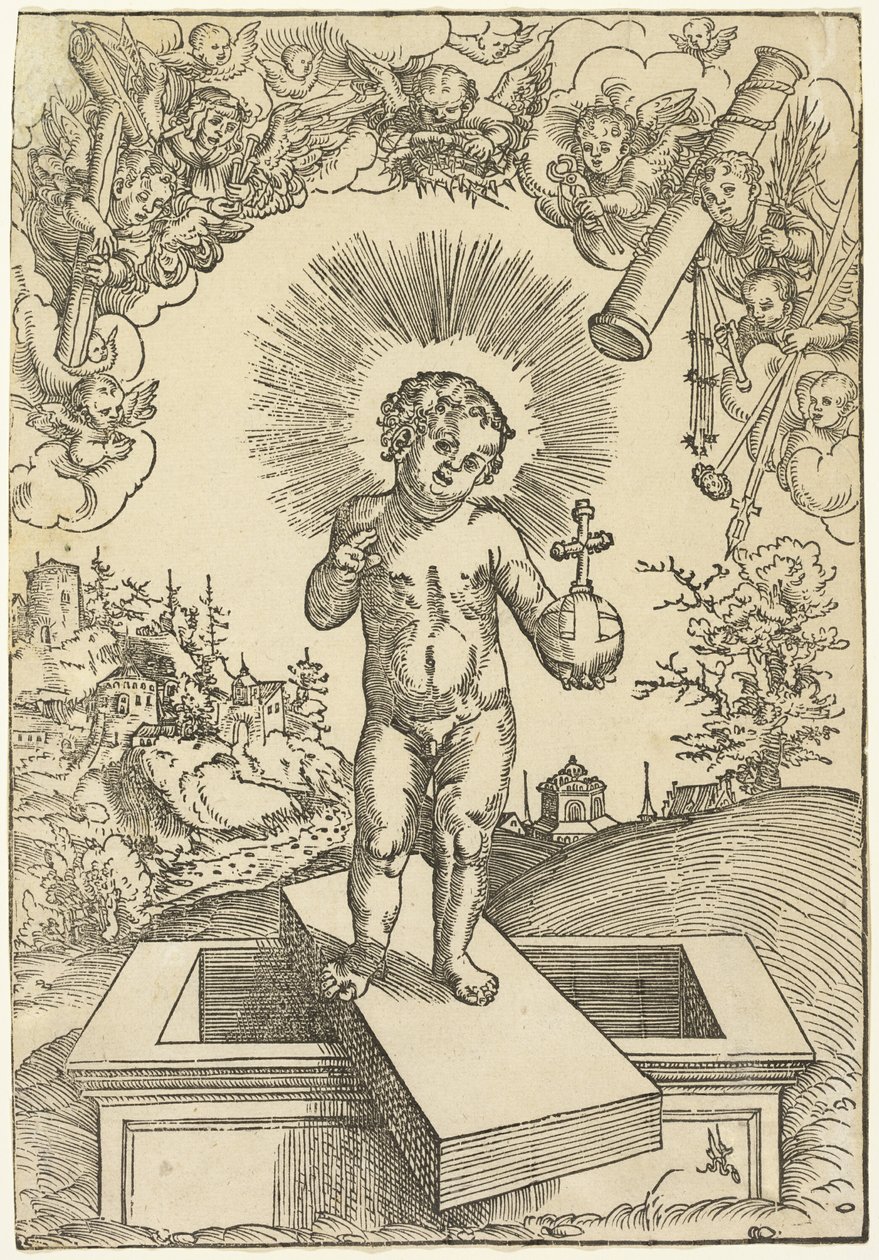 Il Cristo bambino come redentore da Lucas Cranach the Elder