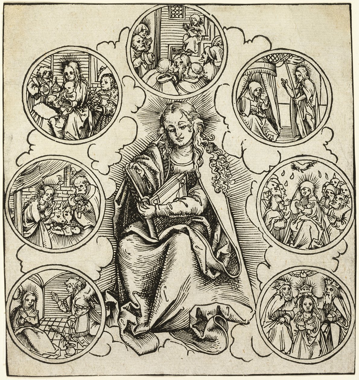 Le sette gioie di Maria da Lucas Cranach the Elder