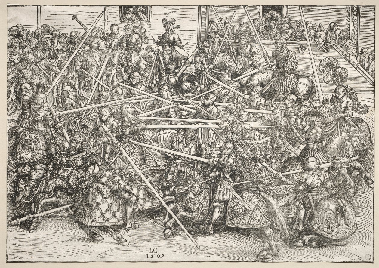 Il Torneo con lance, 1509 da Lucas Cranach the Elder
