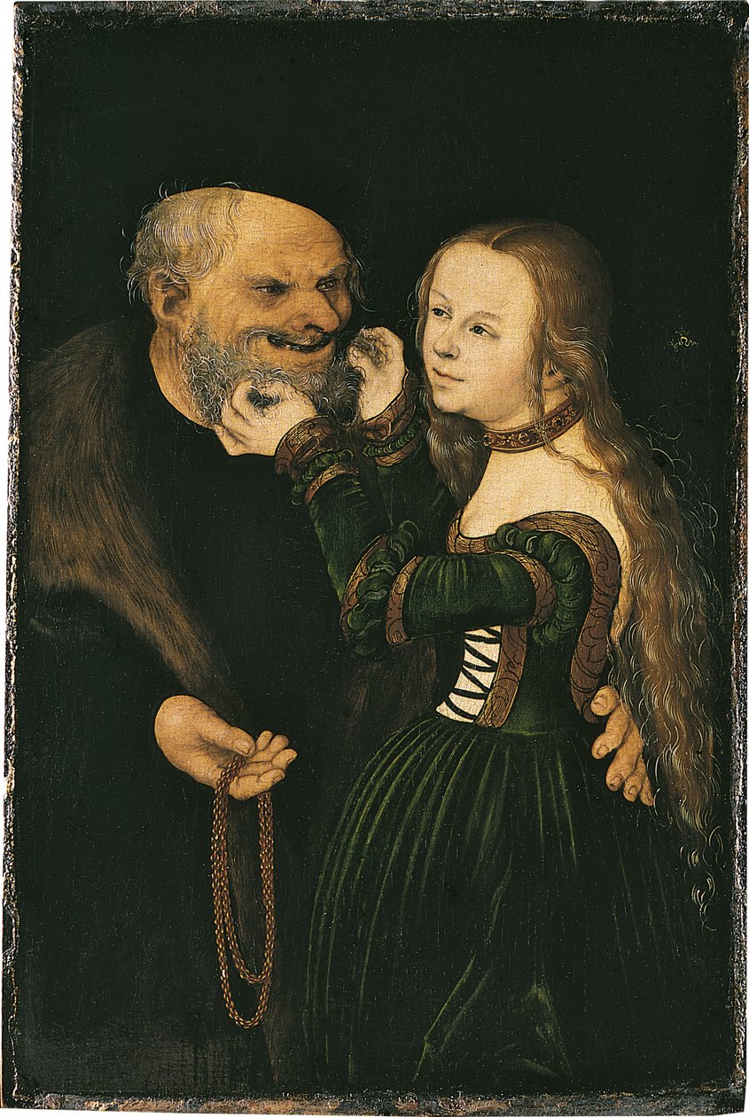 La coppia disuguale da Lucas Cranach the Elder