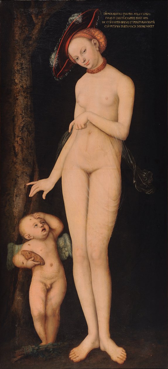 Venere e Cupido, il ladro di miele da Lucas Cranach the Elder