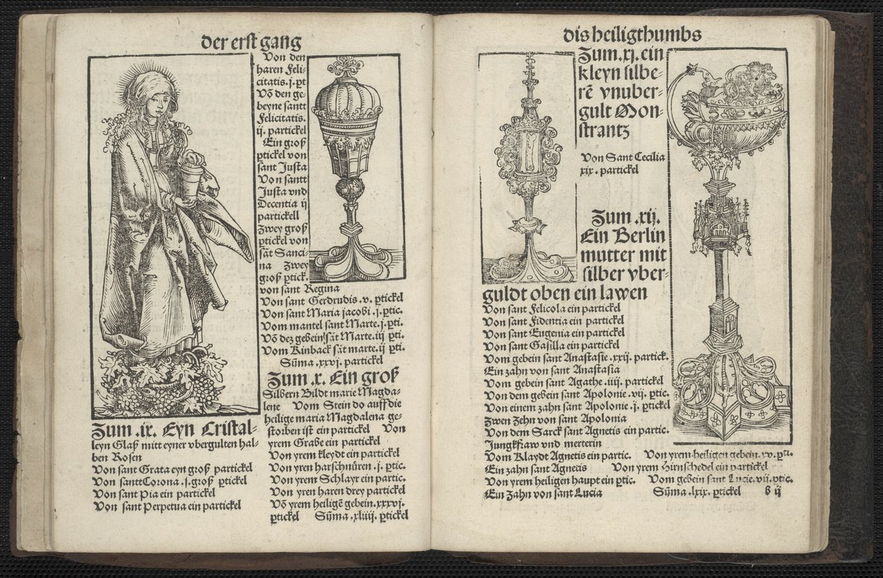 Libro dei Reliquiari di Wittenberg (Wittenberger Heiligthumsbuch) da Lucas Cranach the Elder